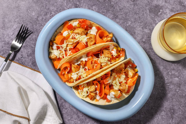 Loaded Caribbean Chicken Tacos