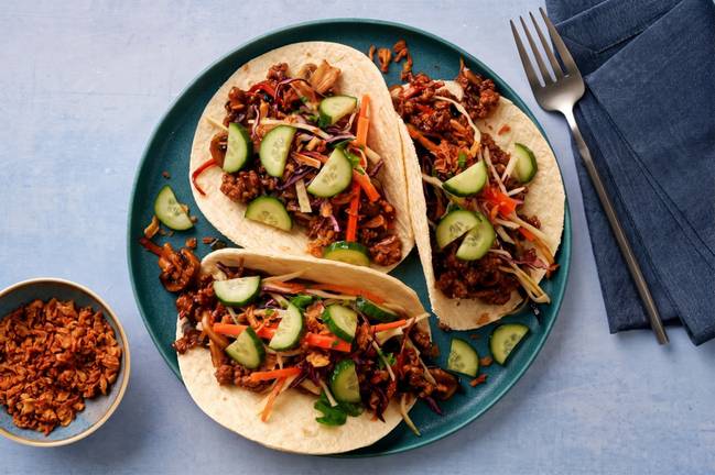 Asian Sesame Pork Tacos