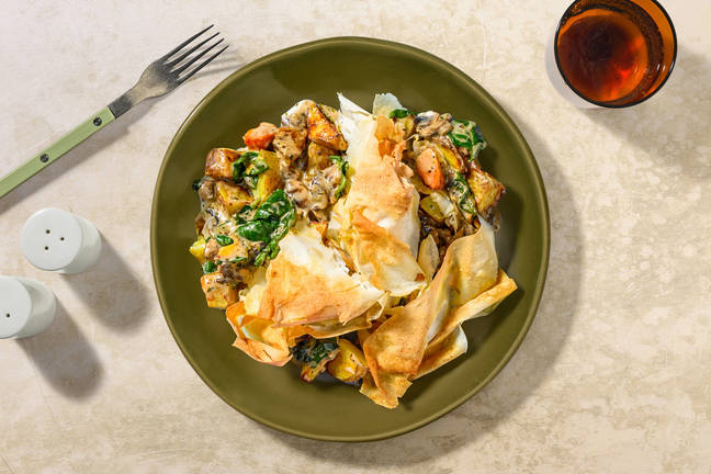 Rustic Roast Potato & Mushroom Pot Pie