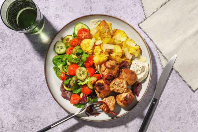 Spiced Pork Meatballs & Caramelised Onion