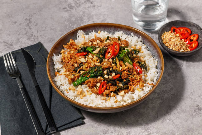 Sticky Sichuan Pork & Green Veg Stir-Fry