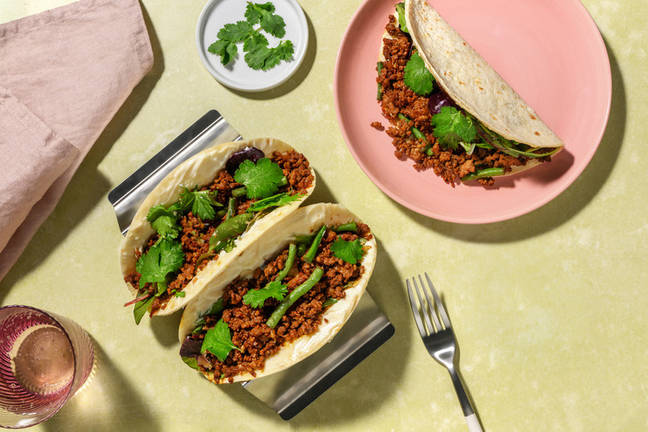 Quick Sweet-Soy Caramelised Pork Tacos