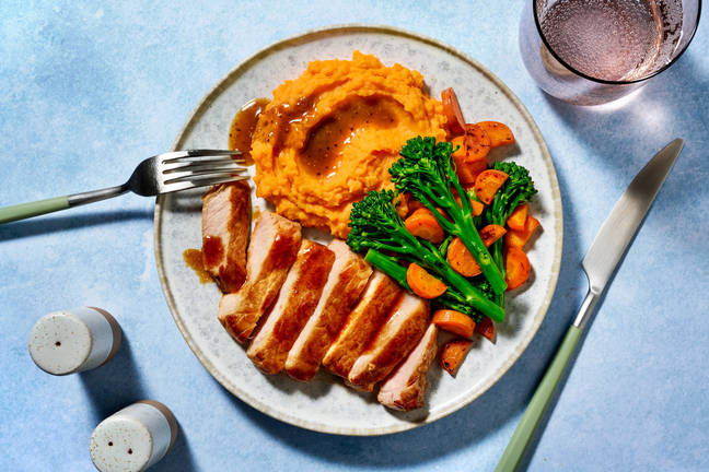 Sticky Honey-BBQ Pork Steaks