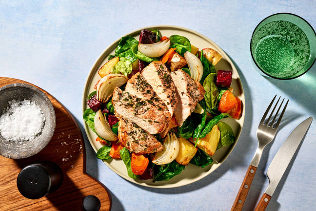 Seasoned Garlic & Herb Pork Steak