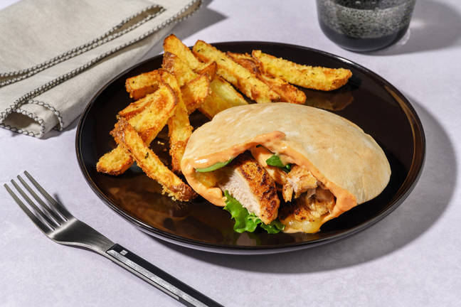 Peri-Peri Chicken & Caramelised Onion Pita