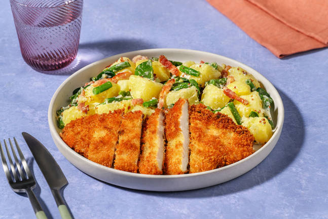 Crumbed Chicken & Bacon Potato Salad