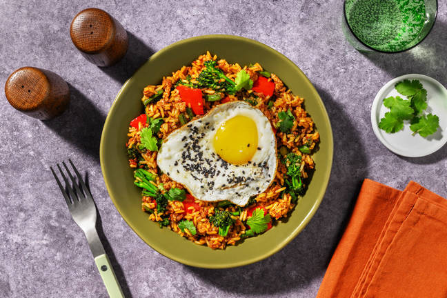 Asian Pork & Veggie Fried Rice Bowl