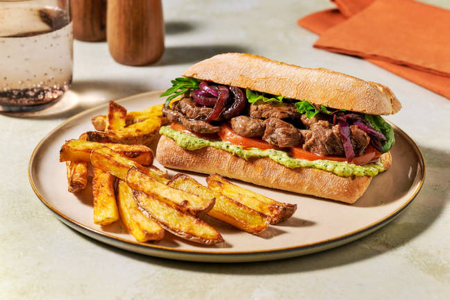Seared Beef & Caramelised Onion Ciabatta