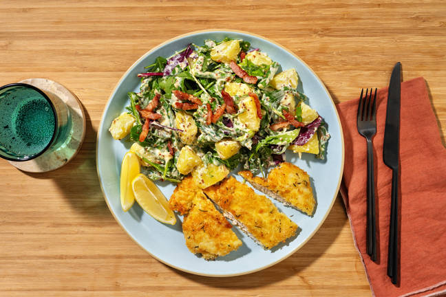 Crumbed Chicken & Bacon Potato Salad