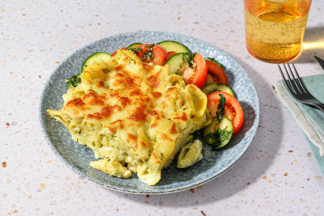 Pâtes au pesto façon mac & cheese