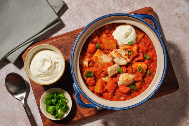 Fragrant One-Pot Chicken & Veggie Dhal