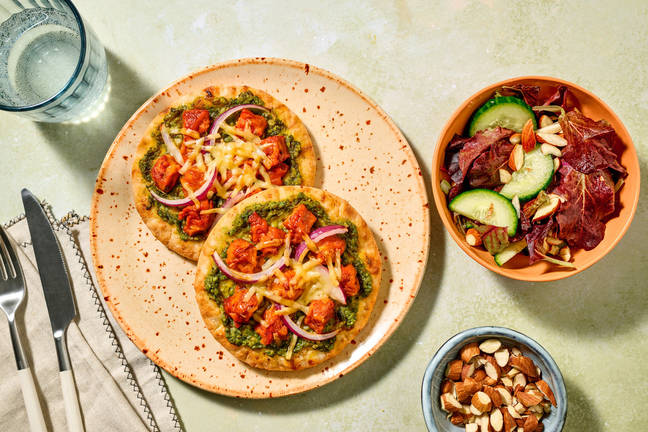 Chorizo & Mojo Verde Mini Flatbread Pizzas