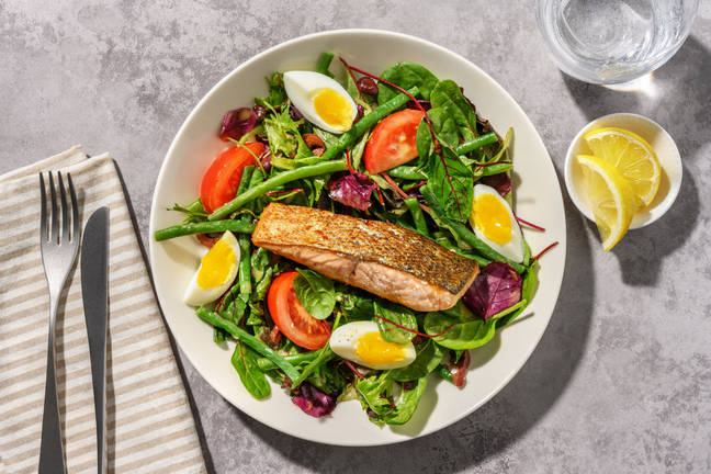 Seared Salmon & Nicoise-Style Salad