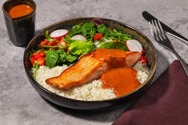 Seared Salmon & Thai Red Curry Sauce