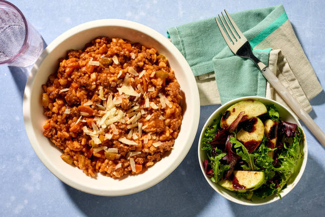 Warming Lamb Bolognese Risotto