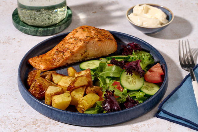 Garlic & Herb Baked Salmon 