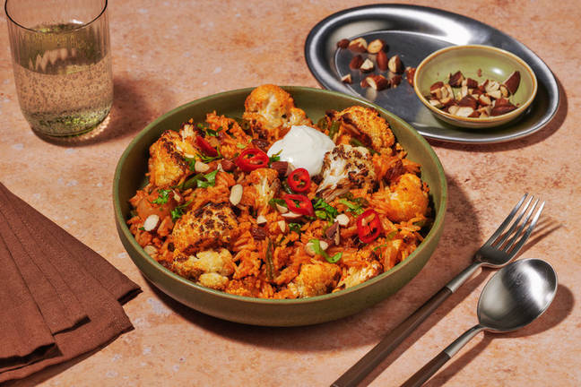 Bengali Roast Cauliflower & Currant Biryani