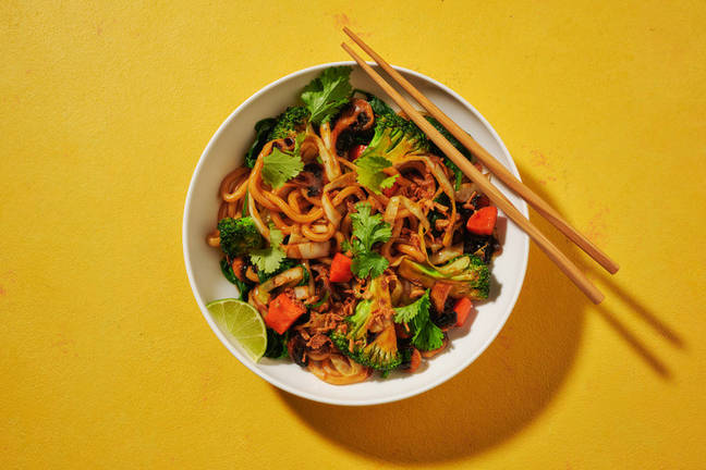 No Fuss Teriyaki Mushroom Udon Stir-Fry
