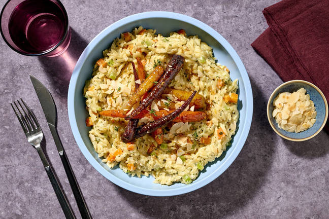 Cheesy Veggie-Loaded Risoni 