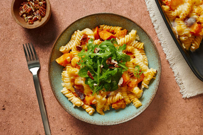 Old Bay Spiced Pumpkin Mac ‘n’ Cheese Bake