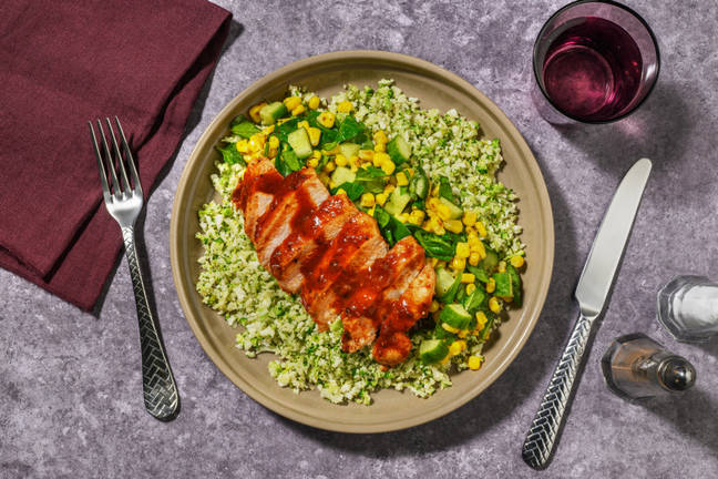 Sticky Chipotle-Glazed Pork & Corn Salsa