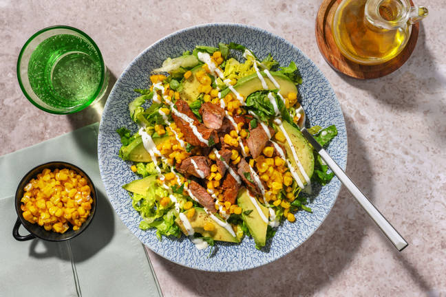 Tex-Mex Beef & Avocado Salad Bowl