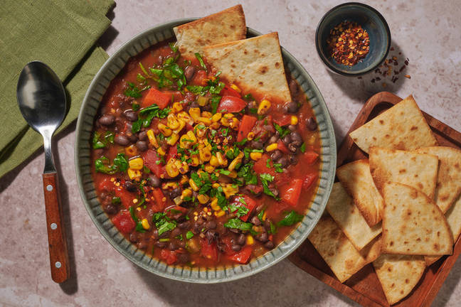Picante Black Bean & Veggie-Loaded Soup