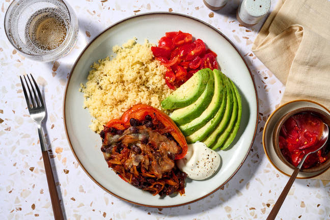 Tex-Mex Black Bean Stuffed Capsicums