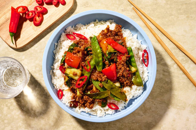 Plant-Based Mince & Zingy Sautéed Veg