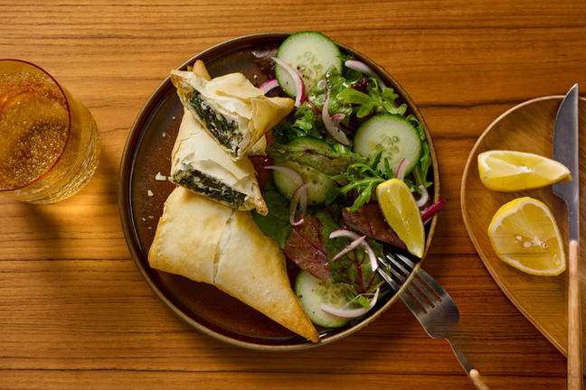 Cretan Fetta & Spinach Spanakopita Triangles