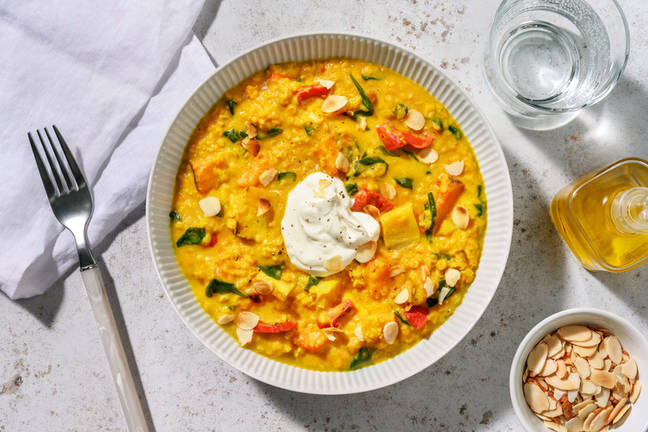 Red Lentil & Roast Veggie Medley Curry