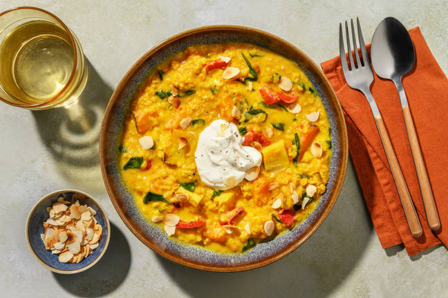 Red Lentil & Roast Veggie Medley Curry