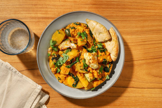 Mild Sambal Potato & Cauliflower Dhal