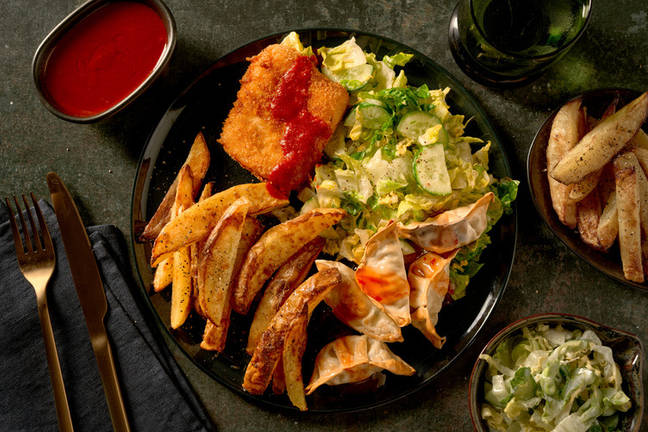 Korean Style Crispy Halloumi & Sweet Chilli Gyozas