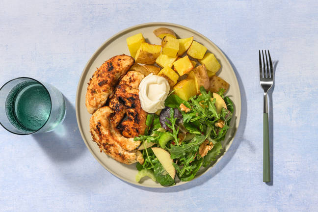 Garlicky Chicken & Nutty Dijon Salad