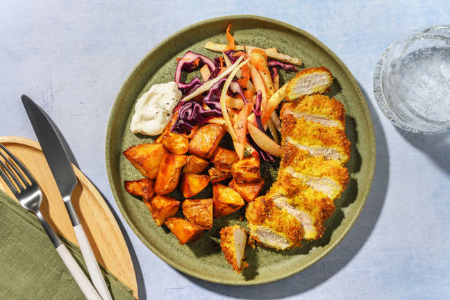 Southeast Asian Crumbed Pork Schnitzel