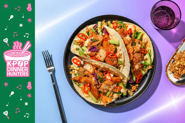 Korean-Style Chicken & Kimchi Aioli Tacos 