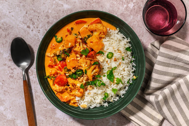 Thai Red Curry & Roasted Veggies