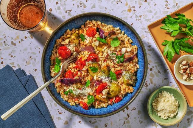 Easy Caramelised Veggie Risotto Bake