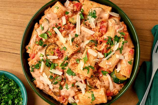 Turkey and Zucchini Rigatoni