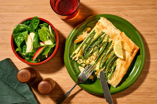 Loaded Green Bean & Potato Filo Galette