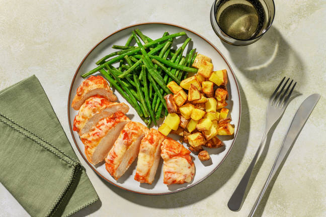 Parmi-Style Chicken & Roasted Potatoes