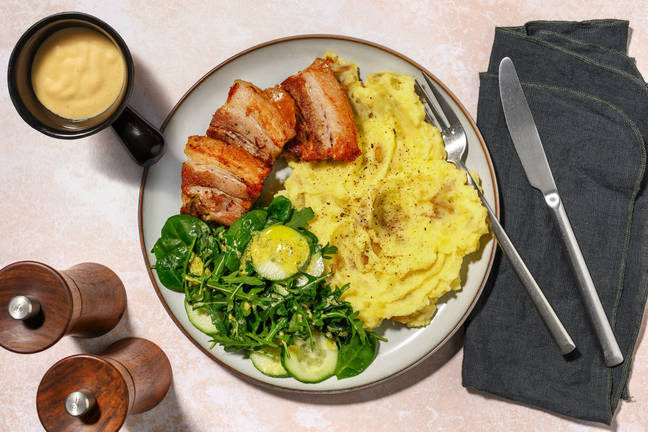 Roast Pork Belly & Apple Sauce