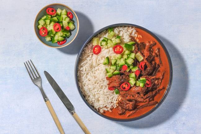 Indonesian Beef Brisket Rendang Curry & Rice