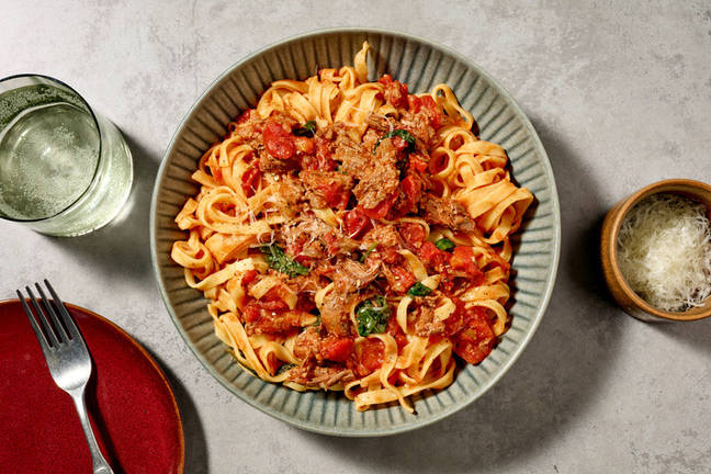 Hearty Beef Brisket Ragu Fettuccine