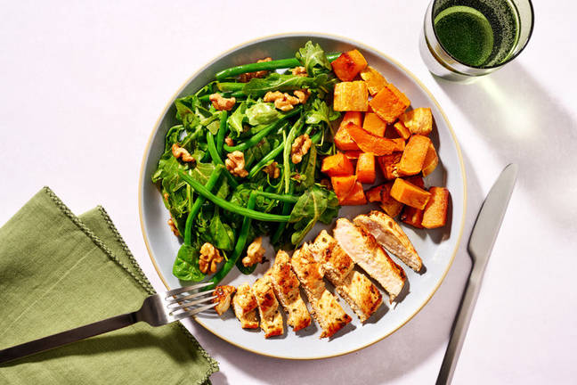Tomato-Herb Chicken & Roast Pumpkin