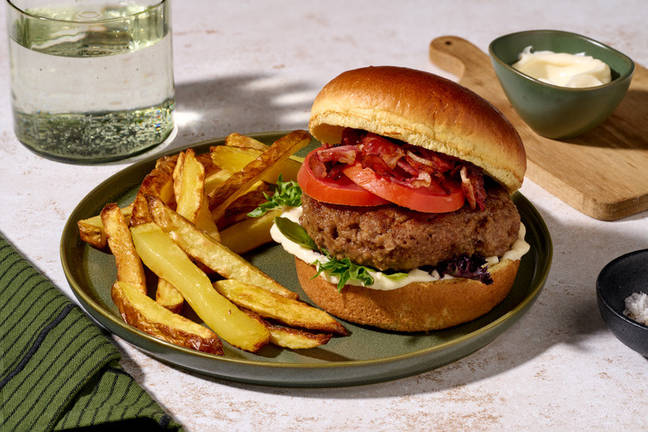 Stacked Homestyle Beef & Bacon Burger
