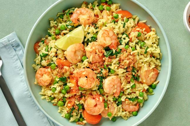 One-Pot Thai Shrimp-and-Coconut Rice