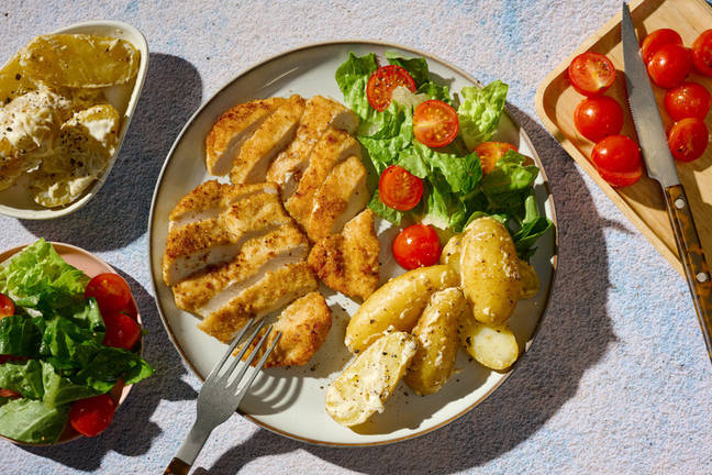 Golden Chicken & Creamy Mustard Potatoes