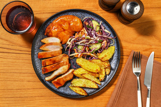 Honey Soy-Glazed Chicken & Sesame Fries